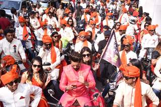 Kishwer Merchant and Suyyash Rai at Kala Chasma Bike Rally