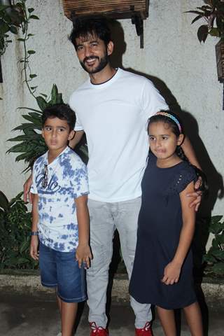 Hiten Tejwani with their children spotted at Incredibles 2 screening!