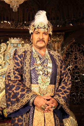Shahbaz Khan as Akbar at the launch of COLORS' Dastaan-E-Mohobbat Salim Anarkali
