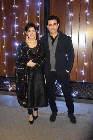 Gautam Rode with wife at Additi Gupta and Kabir Chopra cocktail Party
