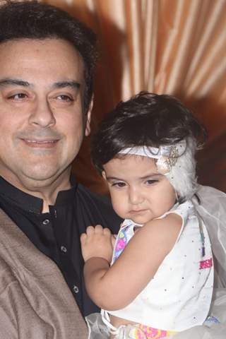 Adnan Sami with daughter for Isha Ambani and Anand Piramal Reception