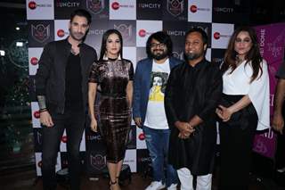 Sunny Leone and Pritam Chakraborty spotted at Hard Rock Cafe in Andheri