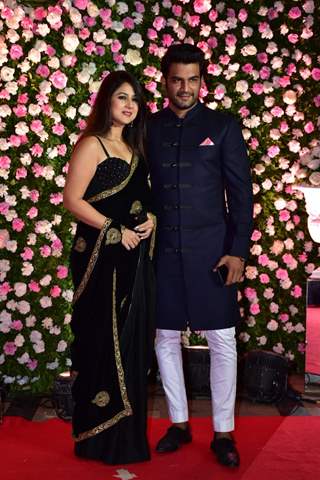 Sharad Kelkar and Keerthi Reddy at Kapil Sharma and Ginni Chatrath's Reception, Mumbai