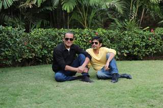 Akshaye Khanna with Director Vijay Gutte at The Accidental Prime Minister Promotions