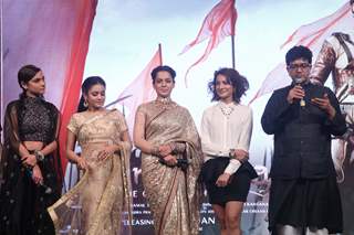 Ankita Lokhande, Mishti, Kangana Ranaut and Prasoon Joshi spotted at Manikarnika music launch