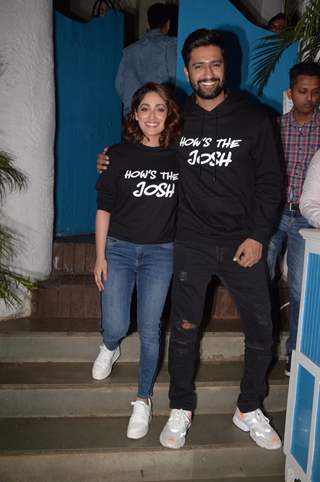 Vicky Kaushal and Yami Gautam celebrate URI's success