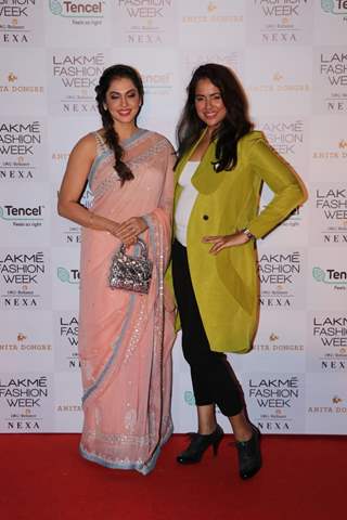 Sameera Reddy and Eesha Kopikar at Lakme Fashion Week Day 2