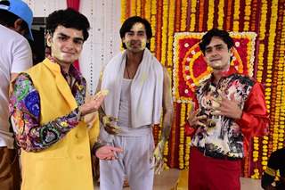 Sameer, Munna and Pandit still from Sameer's Haldi Ceremony