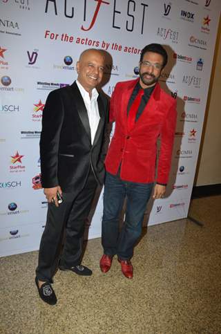 Javed and Naved Jaffery snapped at CINTAA Act Fest