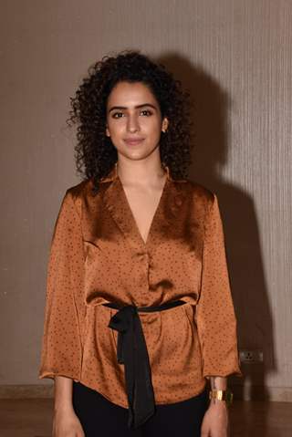 Bollywood diva Sanya Malhotra snapped during the promotions of her upcoming film