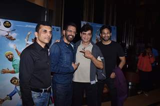 Indra Kumar and Javed Jaffrey at the special screening of Total Dhamaal