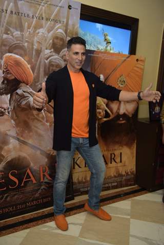 Akshay Kumar at the promotions of Kesari Delhi!