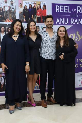 Keith Sequeira and Rochelle Rao snapped with Soni Razdan at the launch of Reel or Real season 3