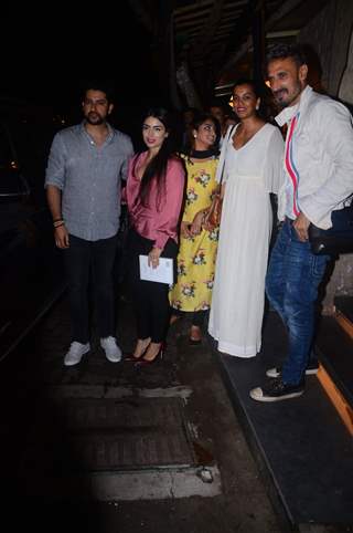 Aftab Shivdasani, Mugdha Godse and Rahul Dev were spotted around the town