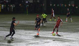 Bollywood Actors play Football on Kargil Vijay Diwas with the soldiers from the Navy and Army