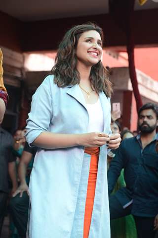 Parineeti Chopra at the promotions of Jabariya Jodi