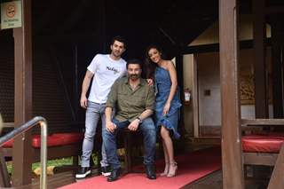 Karan Deol and Kallirroi Tziafeta at the promotions of Pal Pal Dil Ke Paas!