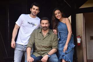 Karan Deol and Kallirroi Tziafeta at the promotions of Pal Pal Dil Ke Paas!