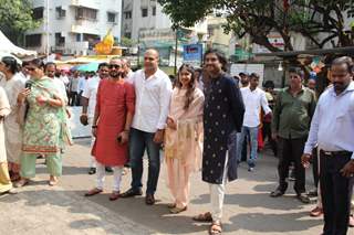 Ashutosh Gowariker with music composers and singer Ajay-Atul