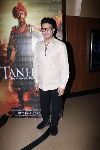 Bhushan Kumar papped at the special preview of Tanhaji: The Unsung Warrior