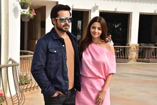 Vedhika Kumar and Emraan Hashmi during the promotions of The Body