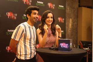 Sanaya Irani and Mohit Sehgalm at the red carpet screening event of Hotstar specials show Out of Love 