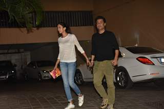 Abhishek Kapoor and his wife spotted around the town