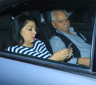 Ramesh Sippy and Kiran Juneja at Pati Patni Aur Woh screening