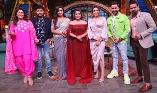 Dinesh Nirahua, Pawan Singh, Kajal Raghwani, Amarapali, and Nidhi Jha on the Kapil Sharma show