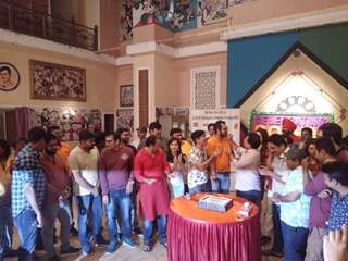 Cake Cutting with the cast of Taarak Mehta Ka Ooltah Chashmah