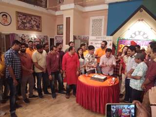 Cake Cutting with the cast of Taarak Mehta Ka Ooltah Chashmah