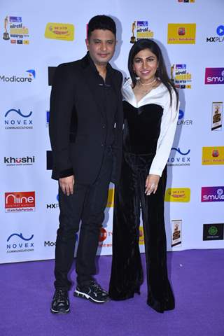 Bhushan Kumar and Tulsi Kumar snapped at Mirchi Awards 2020