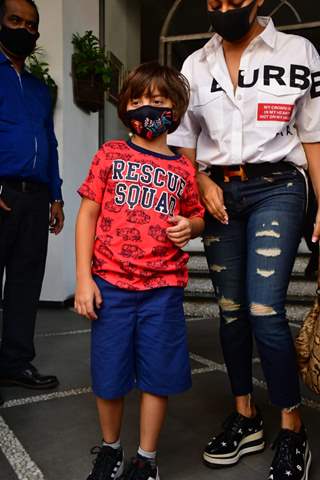 Gauri Khan with son AbRam Khan spotted at Tori restaurant, Bandra