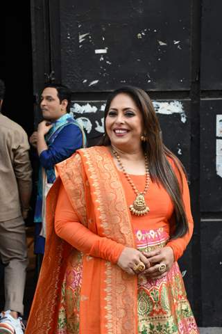 Geeta Kapur snapped behind the sets of Super Dancer Chapter 4