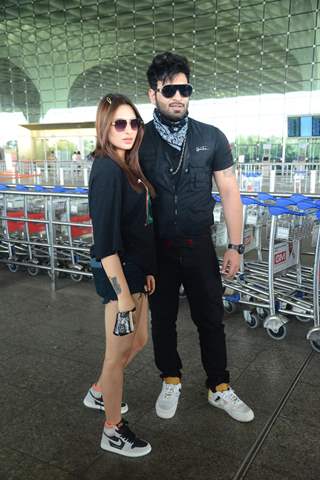 Paras Chhabra and Mahira Sharma snapped at airport