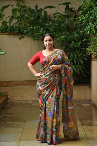 Vidya Balan snapped at the promotions of Sherni