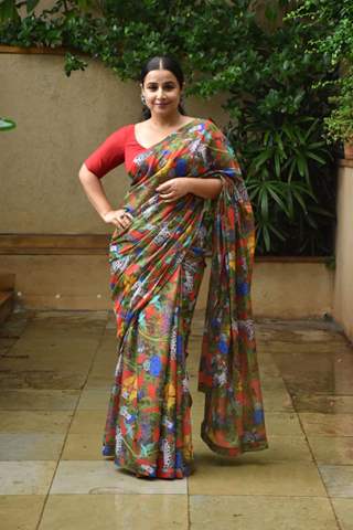 Vidya Balan snapped at the promotions of Sherni