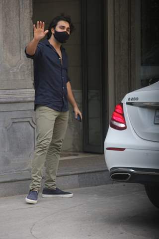 Aadar Jain snapped at Bandra