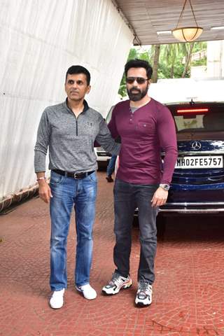 Emraan Hashmi and Anand Pandit at the promotions of 'Chehre'