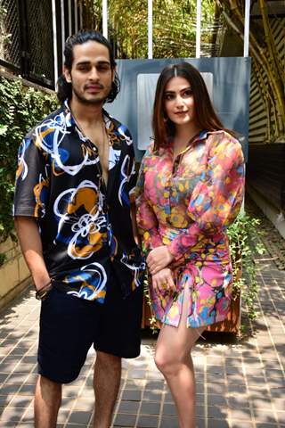 Priyank Sharma with Shivalika spotted in Bandra