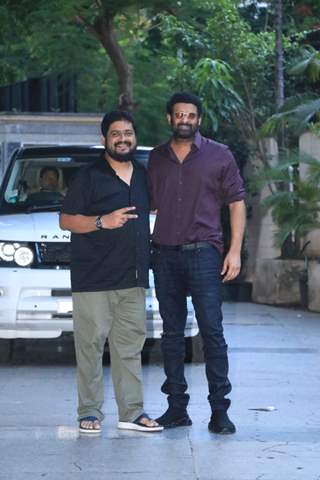 Prabhas snapped at Om Raut’s house party in Bandra