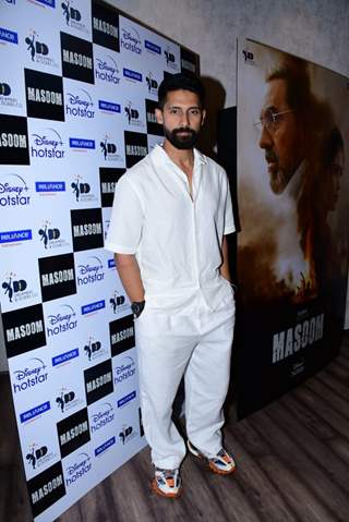 Ravi Dubey snapped at the screening of Masoom series in the city 