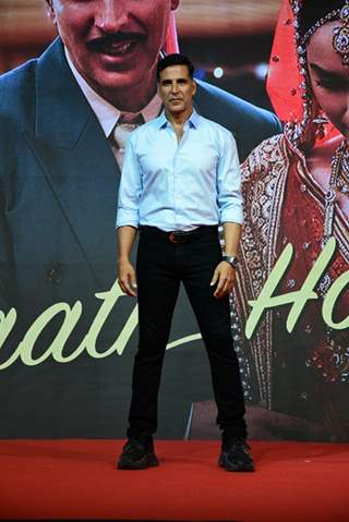 Akshay Kumar  spotted for Raksha Bandhan song launch at Lalit hotel 