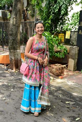 Helly Shah spotted in Andheri 