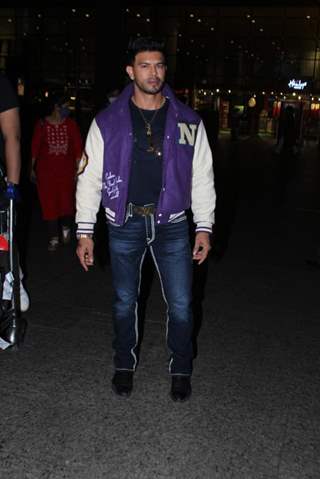Sahil Khan spotted at Mumbai airport