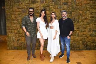 Arjun Kapoor, Tara Sutaria, Disha Patani and Mohit Suri clicked for promoting their upcoming film Ek Villain Returns at JW Marriott in Juhu