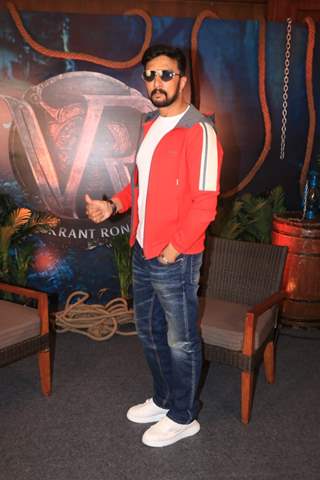 Kiccha Sudeep promoting his upcoming film Vikrant Rona in Juhu