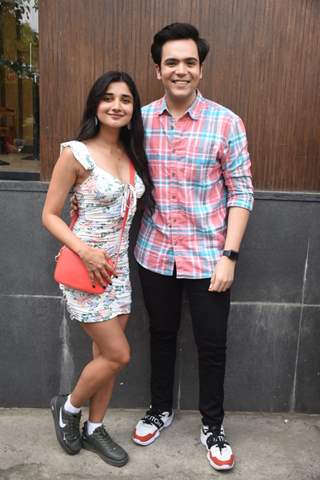 Kanika Mann and Raj Anadkat promoting Sorry Sorry song in the city