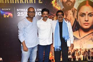 Pramod Pathak, Amit Sial, Vineet Kumar spotted promoting Maharani 2 at JW Marriott in Juhu