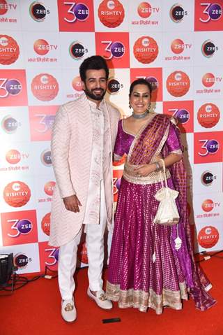 Jay Bhanushali, Kamya Punjabi grace the Red Carpet of Zee Rishtey Awards Nominations Party